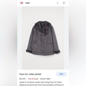 H&M Faux Fur Jacket